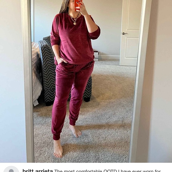 NWT Stars Above Women’s Cozy Green Fleece Lounge Jogger Pants - Picture 11 of 12